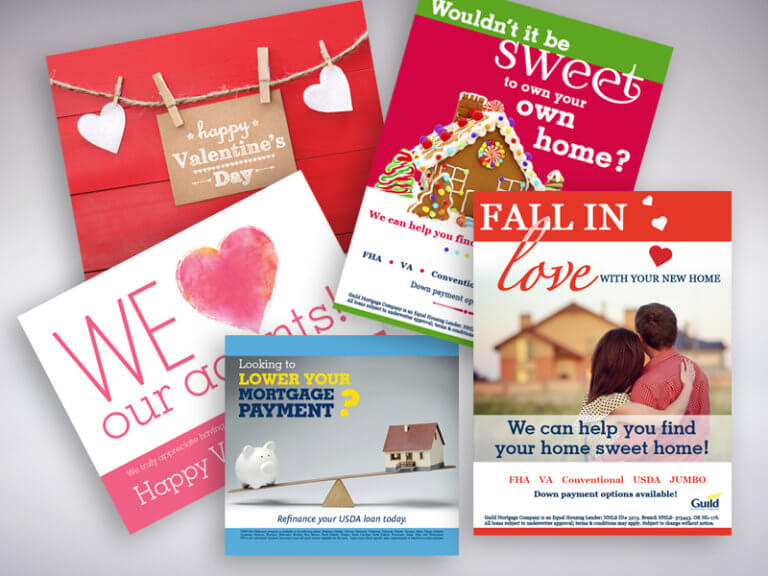 Guild Mortgage Holiday Postcards