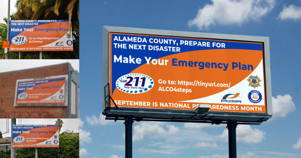 Alameda County Emergency Plan Billboards